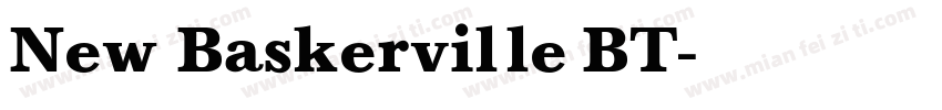 New Baskerville BT字体转换